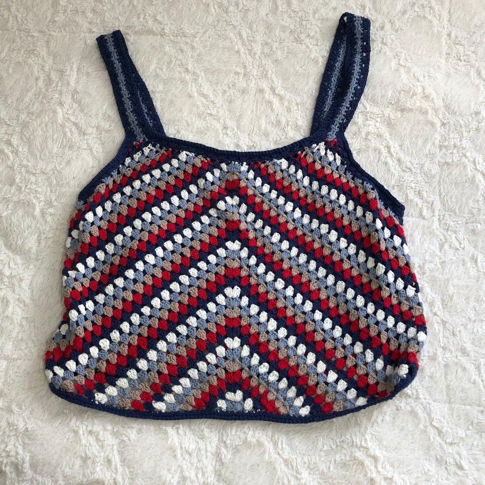 Multi-Colored Crochet Top